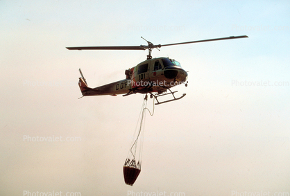 N491DF, 101, Bell EH-1H Iroquois, Water Bucket, CDF, September 18 1988