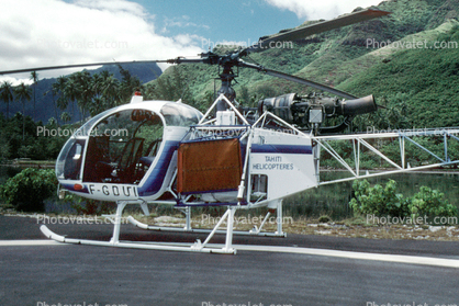 F-GDUI, Aerospatiale SA-315B Lama, Papeete, Tahiti Faa'a International Airport (PPT)
