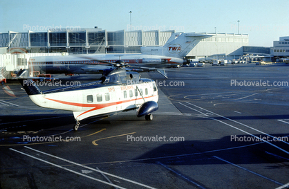 N307Y, Sikorsky S-61N, SFO Helicopter, Airlines , August 1974, 1970s