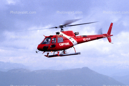 CC-CLC, Aerospatiale 350B3 Ecureuil, Mount Tronador, Argentina, flying, airborne