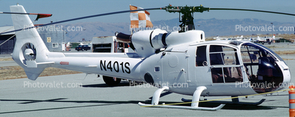 N401S, Aerospatiale SA-341G Gazelle, milestone of flight