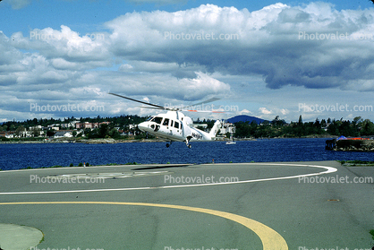 C-GHJG, Sikorsky S76A, Helijet Airways, Vancouver Harbour, Harbor