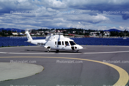 Helijet Airways, C-GHJG, Sikorsky S76A, Vancouver Harbour, Harbor