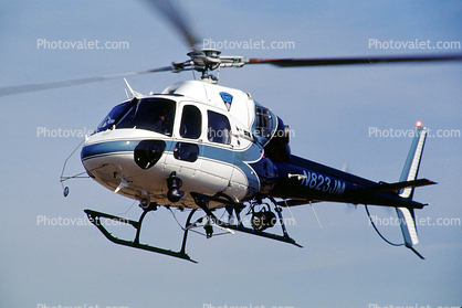 N823JM, Massachusetts State Police, AS355N Twinstar, Police Helicopter