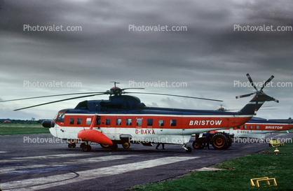 G-BAKA, Bristow Helicopters, Sikorsky S-61N, May 1975