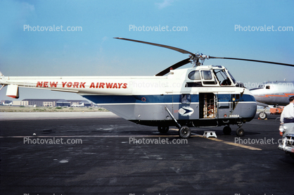 New York Airways Helicopter, N406A, Skybus, Sikorsky S-55 Helicopter, Idlewild International Airport, 1955, 1950s
