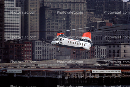 New York Airways, Manhattan, Taking-off