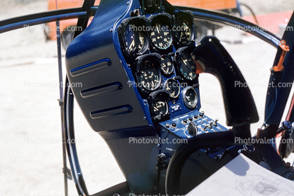 Instrument Panel, N80P, Hughes 269A, Los Angeles County helicopter, N80P, Camp Radford, 1950s