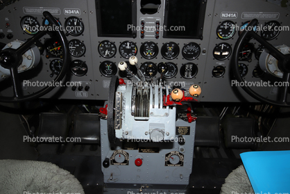 DC-3 Cockpit Interior, Engine Throttle