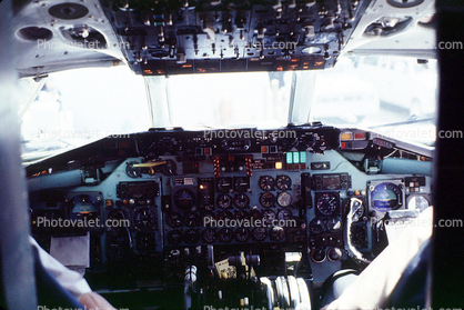 DC-8 Cockpit, March 1988, 1980s