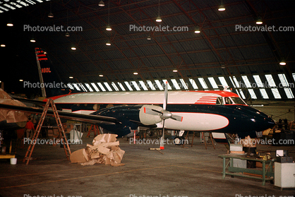 N80L, United States Steel Corp., Grumman G-159 Gulfstream I, Hangar, February 1960, 1960s