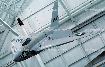 46-677, Northrop X-4 Bantam, Tailless aircraft prototype, Swept-wing, 6677