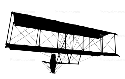 Octave Chanute Glider silhouette, logo, shape