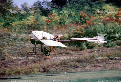 1910 Deperdussin monoplane landing, Airborne, Flight, Flying 
