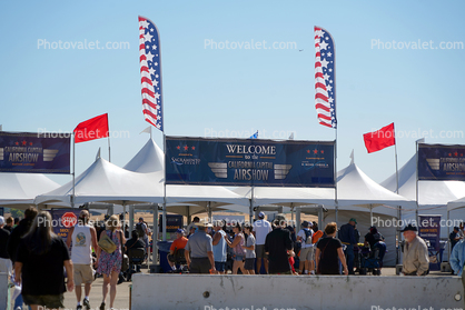 Mather Field Airshow entrance, tent