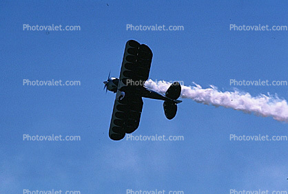 Waco JMF-7, flying upside-downl, Wing Walker, Wingwalker
