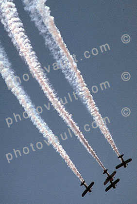 Smoke Trails, Formation Biplane Flight