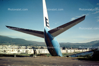 Tailplane, N1804, Runway Overrun Accident, Douglas DC-8-62, Quito, April 23 1968