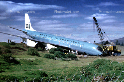 Crane, N1804, Douglas DC-8-62, Runway Overrun Accident, Quito, April 23 1968