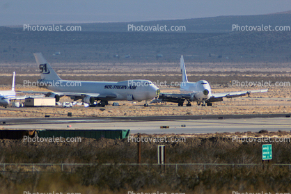 jets waiting for their final moment, Southern Air Transport SAT