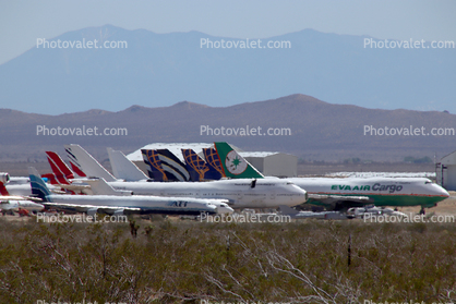 Eva Air Cargo, Tails, Aircraft waiting to be Scrapped