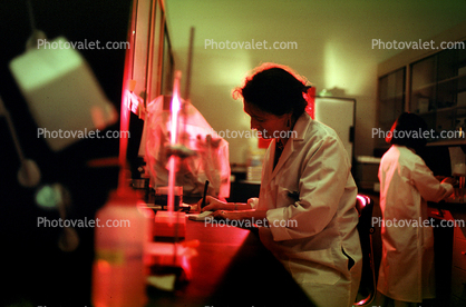 Woman, Female, Lab Coat, Technician