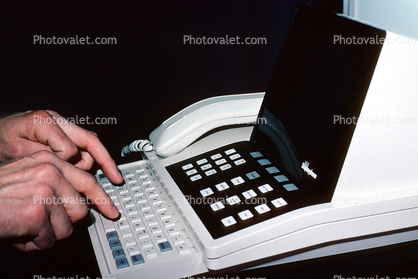 Displayphone, Finger Pecking Keyboard, April 1982