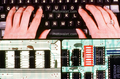 Hand on Keyboard