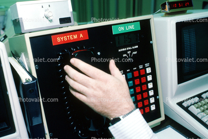 Buttons, Telephone, Computer Room, 31 October 1985, 1980s