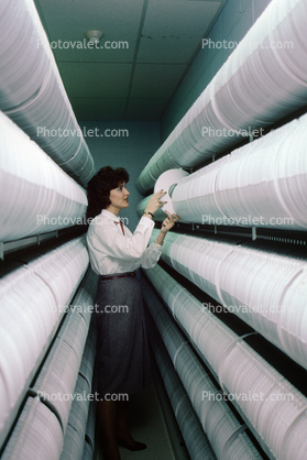 Digital Tape Reels, storage racks, climate controlled, 31 October 1985, 1980s