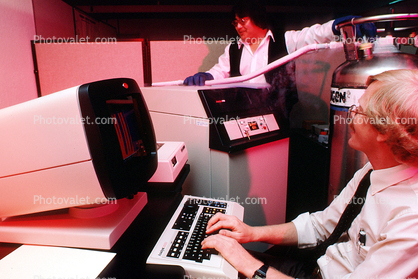 Man at Computer, 1980s