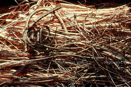 Bundles of Bare Copper Wire