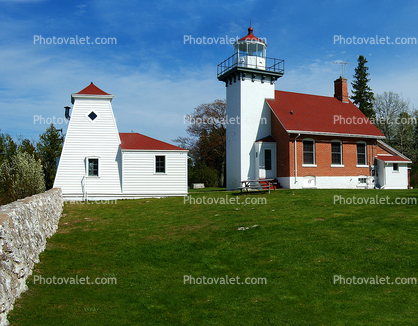 Sherwood Point Light House, Sturgeon Bay, Door County, Green Bay Peninsula, Wisconsin, Lake Michigan, Great Lake