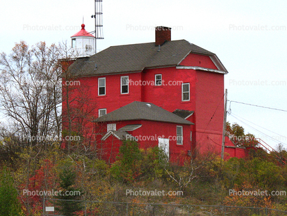 Marquette Harbor Lighthouse, Michigan, Lake Superior, Great Lakes