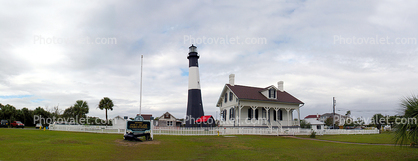 Tybee Island Light Station, Savannah River, Georgia, East Coast, Eastern Seaboard, Atlantic Ocean, Panorama