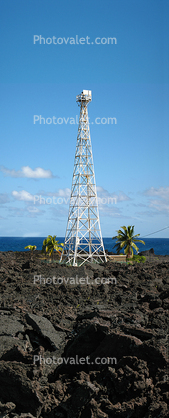 Cape Kumukahi Lighthouse, big island of Hawaii, Pacific Ocean, Panorama