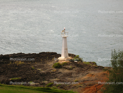 Kuki'i Point Lighthouse, Kaui Airport, Hawaii, Pacific Ocean