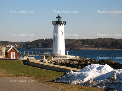 Portsmouth Harbor Lighthouse, New Castle Island, New Hampshire, Atlantic Ocean, East Coast, Eastern Seaboard