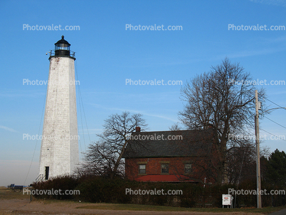Lynde Point Lighthouse, Saybrook Inner, Saybrook Breakwater, Connecticut River, New Haven, East Coast, Eastern Seaboard, Atlantic Ocean