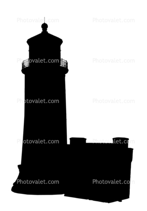 Lighthouse silhouette, shape