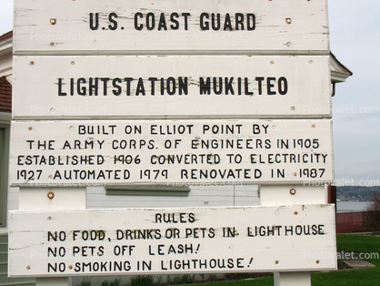 Lightstation Mukilteo, Elliot Bay, Puget Sound, Washington State, West Coast