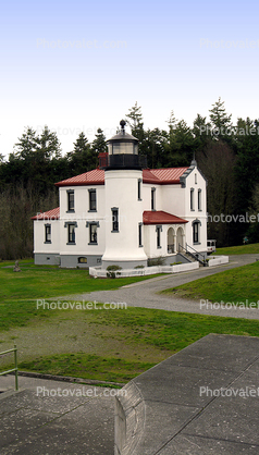Admiralty Head Lighthouse, Whidbey Island, Puget Sound, Washington State, Pacific, West Coast