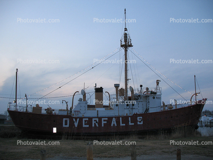 Lightship Overfalls (LV 118), DE, Delaware, East Coast, Atlantic Ocean, Eastern Seaboard, Lightvessel