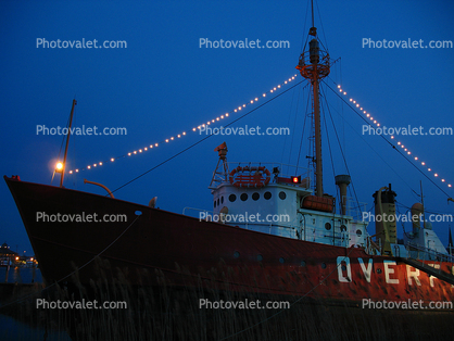 Lightship Overfalls (LV 118), DE, Delaware, East Coast, Atlantic Ocean, Eastern Seaboard, Lightvessel