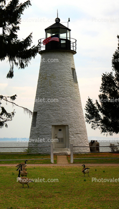 Concord Point Lighthouse, 1827, Havre De Grace, Maryland, East Coast, Atlantic Ocean, Eastern Seaboard, Panorama