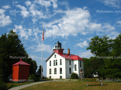 Grand Traverse Bay, Grand Traverse Lighthouse, Leelanau State Park, Lake Michigan, Great Lakes
