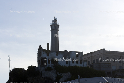 Alcatraz Lighthouse, San Francisco, California, Pacific Ocean, West Coast