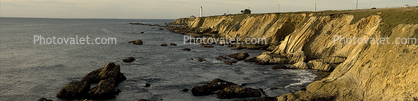 Point Arena lighthouse, California, Pacific Ocean, West Coast, Panorama