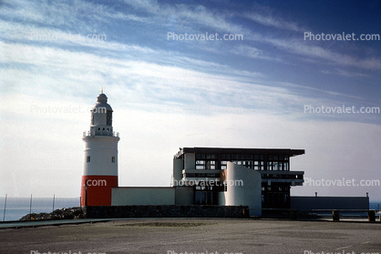 Europa Point Lighthouse, Gibralter, Europe, Spain, 1950s