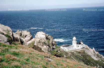 North Lighthouse, Lundy, England, 1950s